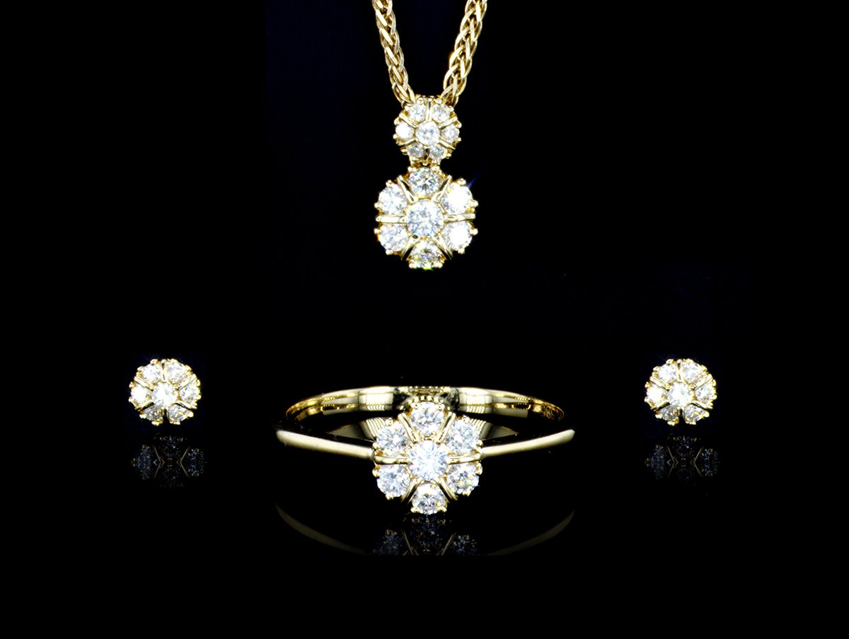 Matched diamond set